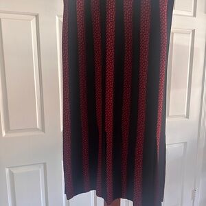 Cinq à Sept Red and Black Eye Catching Skirt